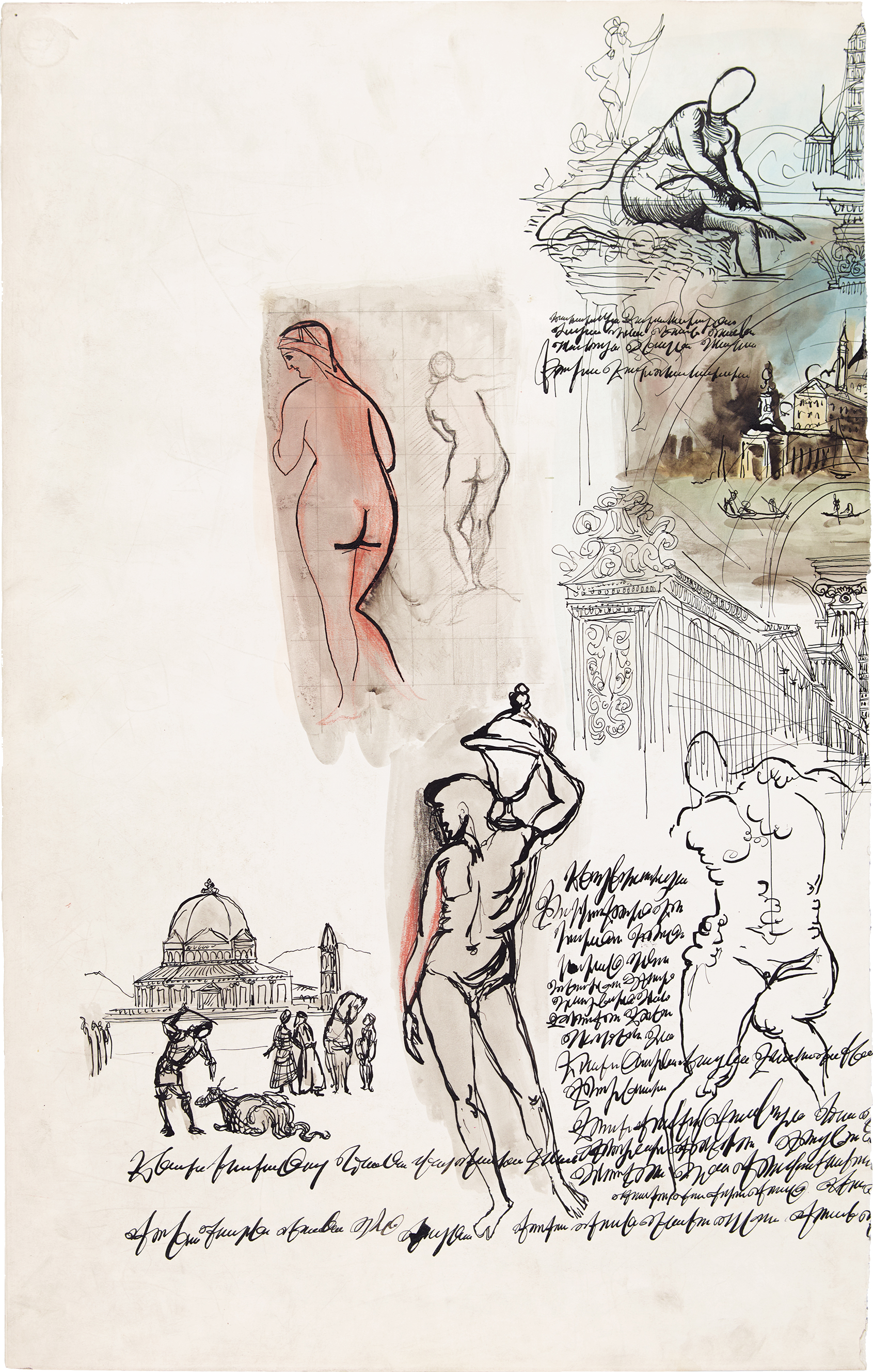 ACQUARELLO-10-Untitled-1949-54-Saul-Steinberg ACQUARELLO-10-Untitled-1949-54-Saul-Steinberg